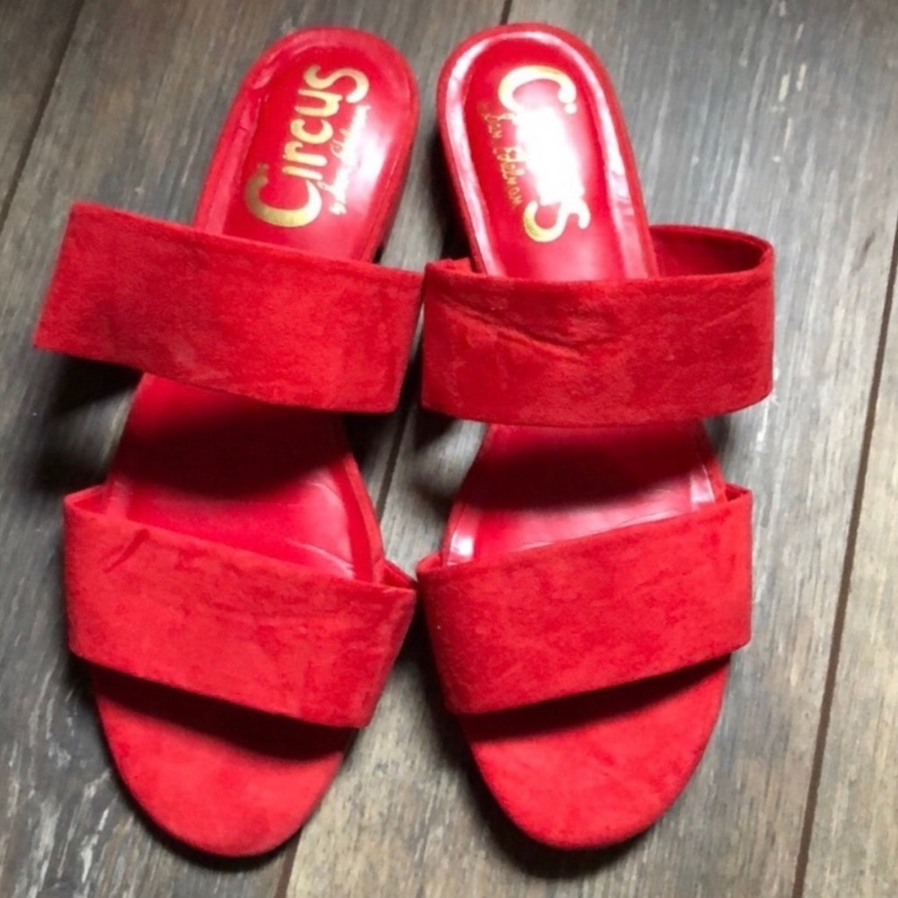 Sam Edelman Circus Red Strappy Sandals